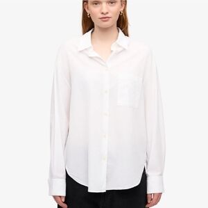 Color Standard Large Organic Cotton Oversized Button Up Shirt